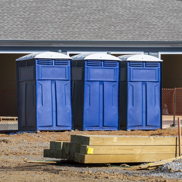 are there any additional fees associated with portable restroom delivery and pickup in Roff